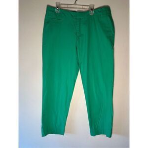 Patagonia organic cotton women’s apple green ankle pants size 10.   #30-1543